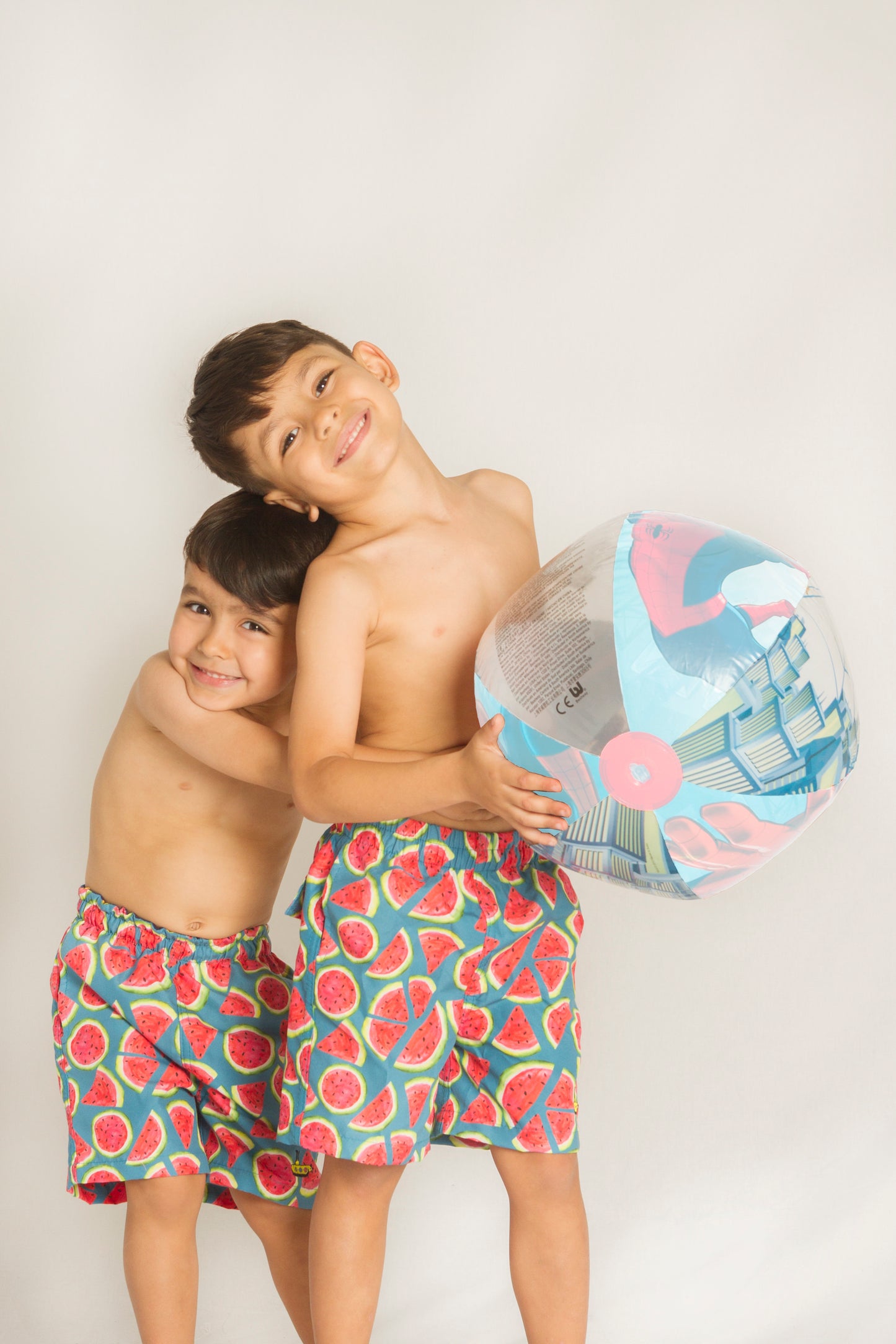 Short bañador niño Sandías Aguamarina - Alejandra Santoalla