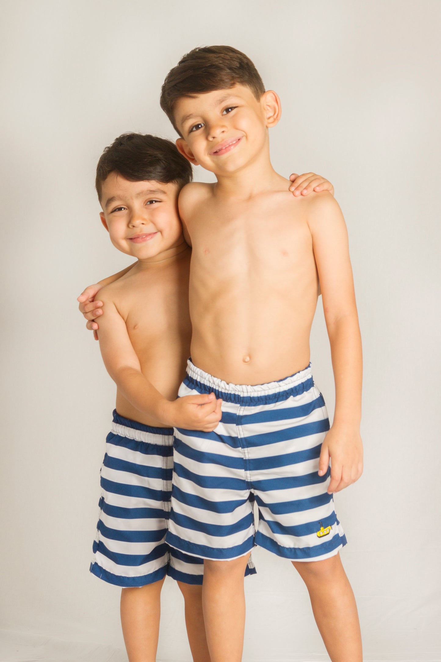 Short bañador niño Rayas Azules - Alejandra Santoalla