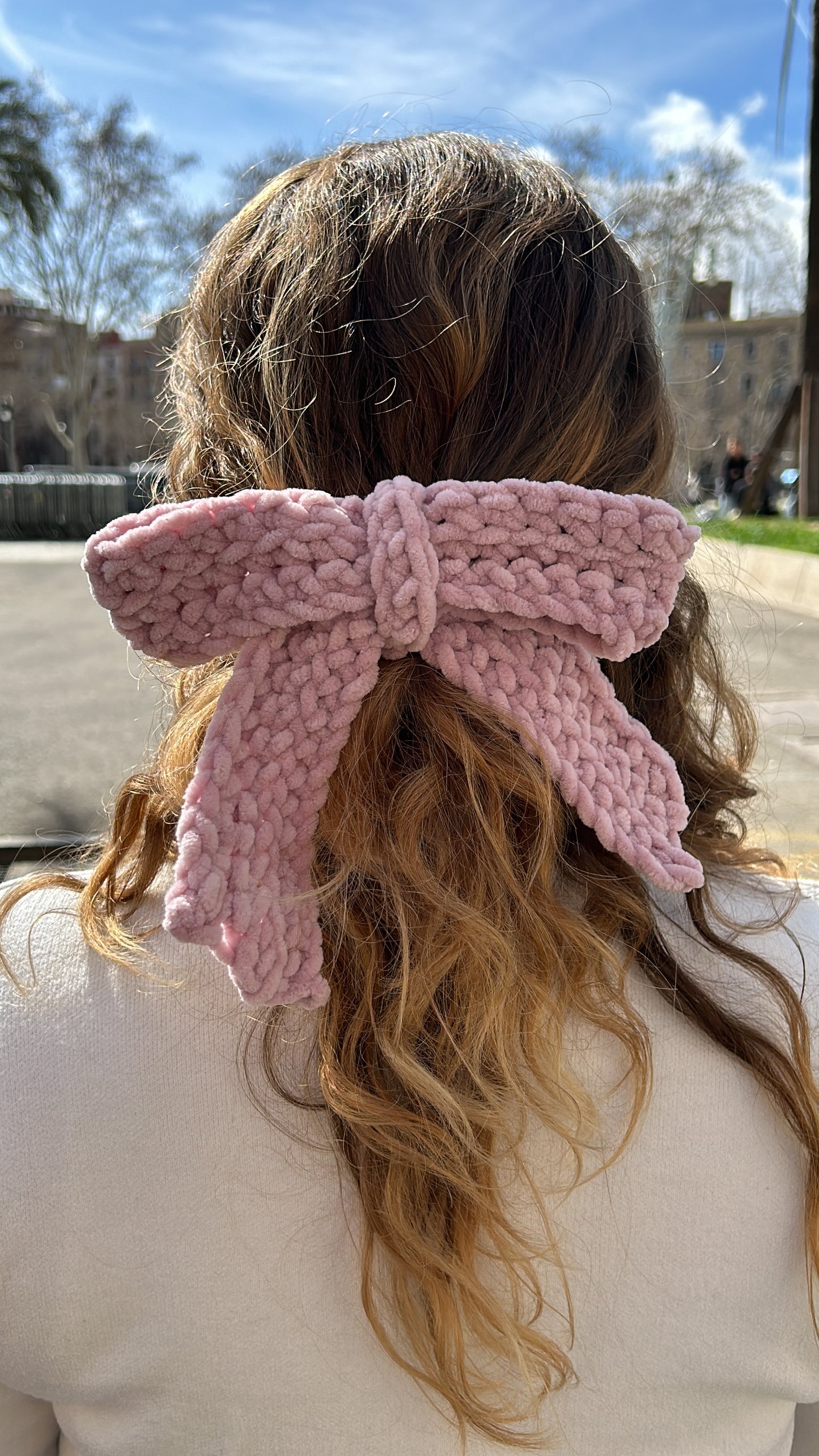 Lazo Rosa Pink Crochet