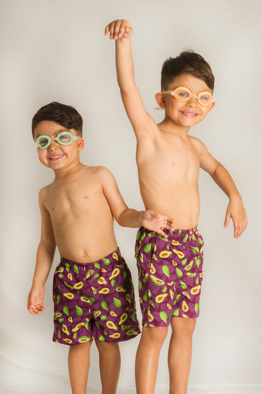 Short bañador niño Aguacates - Alejandra Santoalla