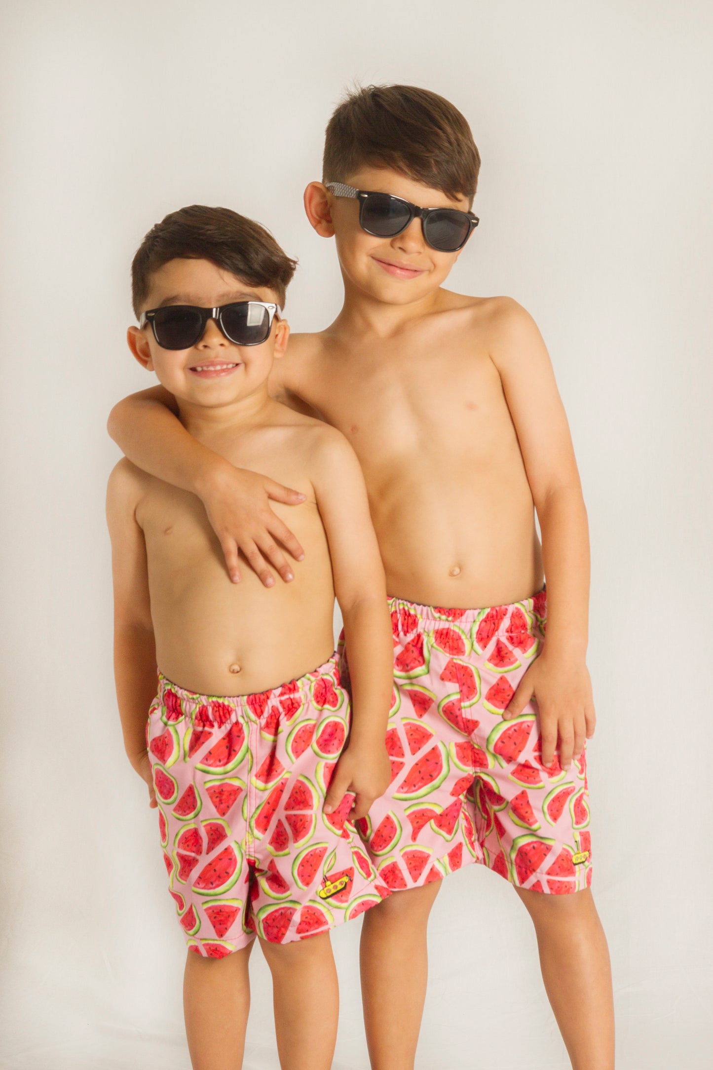 Short bañador niño Sandías Rosa - Alejandra Santoalla