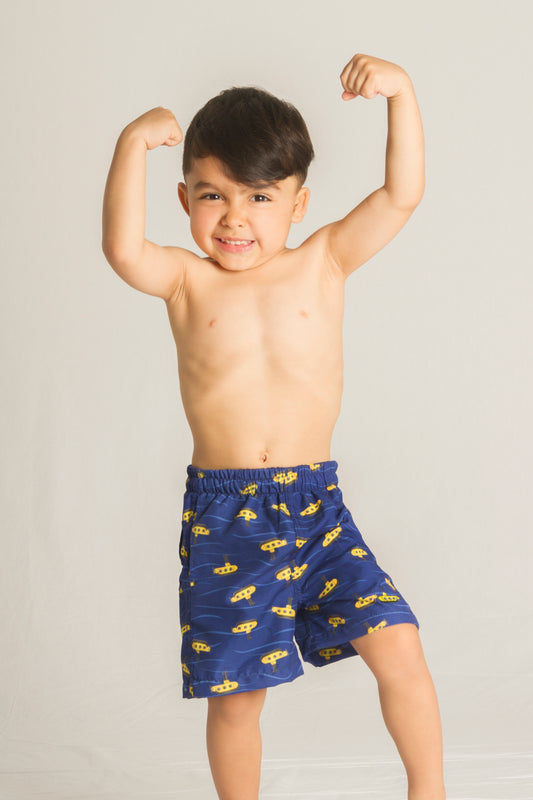 Short bañador niño Submarinos - Alejandra Santoalla