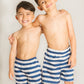 Short bañador niño Rayas Azules - Alejandra Santoalla