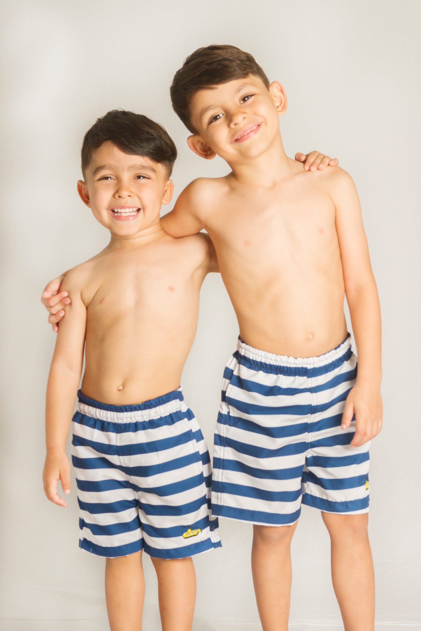 Short bañador niño Rayas Azules - Alejandra Santoalla